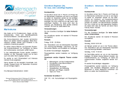 Kursprogramm - Allenspach Bootsmotoren GmbH