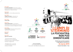 il programma della giornata
