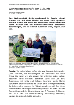 Wohngemeinschaft der Zukunft