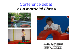 Conférence débat « La motricité libre »