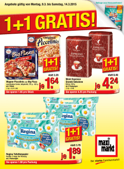 1+1 gratis!