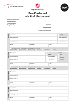 Duo: Klavier und ein Streichinstrument