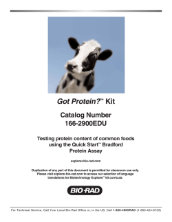 Got Protein?&trade; Kit - Bio-Rad