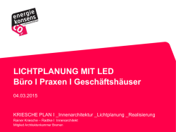 Vortrag LED Lichtplanung