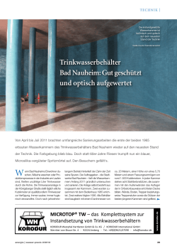 Trinkwasserbehälter Bad Nauheim: Gut geschützt und