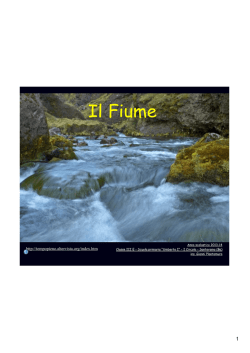 Il Fiume - La Mia Maestra