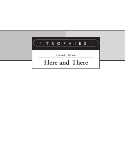 Here and There Practice - Streetsboro City Schools