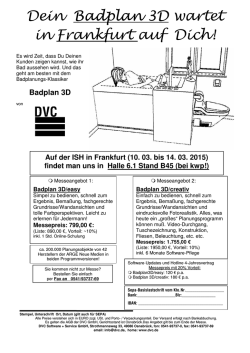 Dein Badplan 3D wartet in Frankfurt auf Dich!