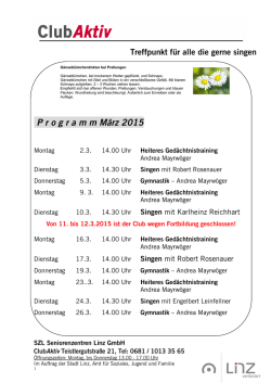 Programm Club Aktiv - Portal