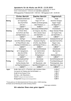 Speisekarte PDF - kantine