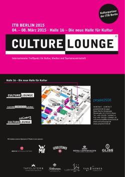Programm Culture Lounge 2015