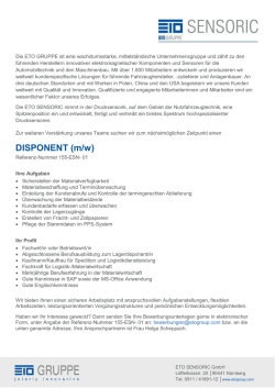 DISPONENT (m/w)