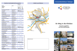 Ihr Weg in die Kliniken - Universit&auml;tsklinikum T&uuml;bingen