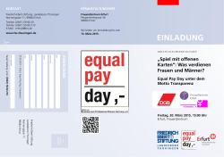 20.03.-Erfurt Equal Pay Day - Friedrich-Ebert