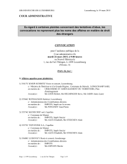 Convocations de la Cour administrative PDF - Justice