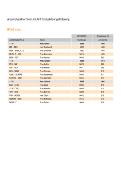 AnsprechpartnerInnen BAföG-Amt Name M