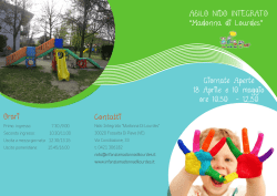 Scarica la brochure - Scuola di Infanzia Asilo Nido Integrato