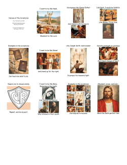 Heroes of the Scriptures I want to be like Noah