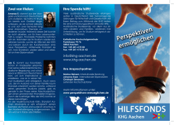 KHG Hilfsfond Flyer Version 2014