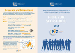 HILFE ZUR SELBSTHILFE