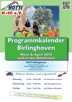 Programmkalender Birlinghoven