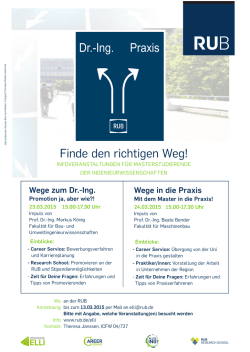 Infoveranstaltung f&uuml;r Masterstudierende der Ingenieurwissenschaften