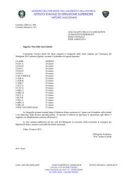 ISTITUTO STATALE DI ISTRUZIONE SUPERIORE
