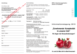 Informationstagung 2015 - Sozialforschungsstelle Dortmund