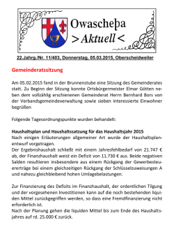 Dorfzeitung 05.03.2015