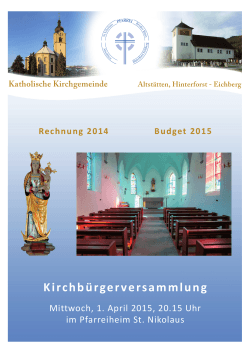 - katholischen Kirchgemeinde Altstätten