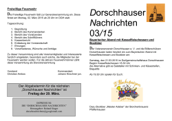 Dorschhauser Nachrichten 03/15