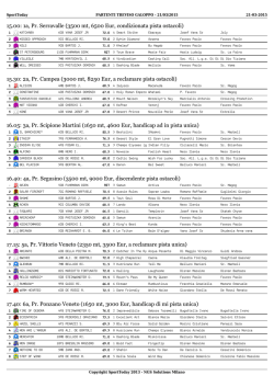 pdf partenti - Sport Today