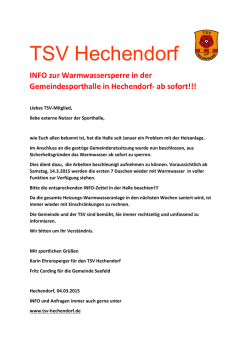 hier klicken! - TSV Hechendorf eV