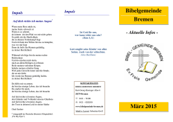 Bibelgemeinde Bremen März 2015