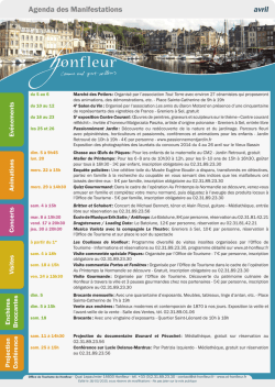 d`avril - Office du Tourisme de Honfleur