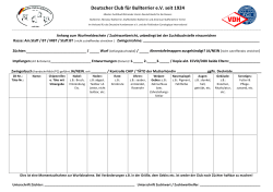Wufmeldeschein / Zuchtwartbericht - Deutscher Club für Bullterrier eV