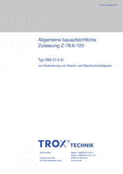Allgemeine bauaufsichtliche Zulassung Z-78.6-125