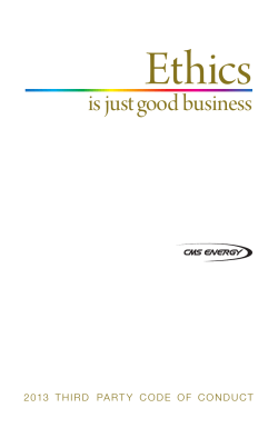 is just good business - CMS Energy Corporation