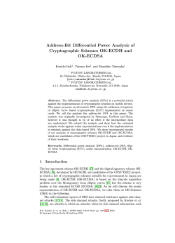 Address-Bit Differential Power Analysis of Cryptographic Schemes