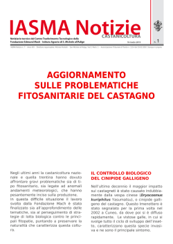 IASMA NOTIZIE CASTANICOLTURA n. 1