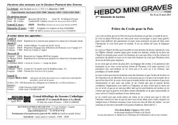 hmg du 16 au 22 mars - Secteur pastoral des Graves