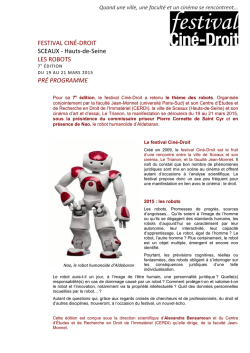 Pré-programme de la 7e édition bis