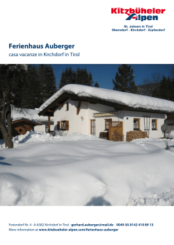 Ferienhaus Auberger in Kirchdorf in Tirol