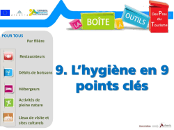9. L`hygiène en 9 points clés - Alpes de Haute