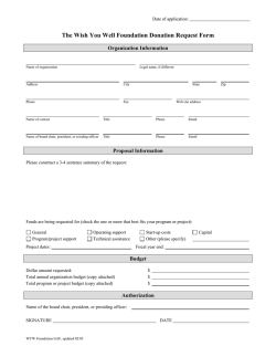 Download in PDF format - The Wish You Well Foundation
