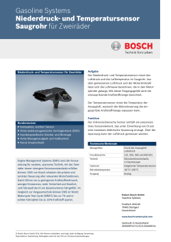 Niederdruck- und Temperatursensor Saugrohr - Bosch