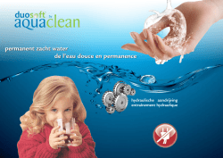 duos ft o R - Uw partner in betrouwbare waterverzachters