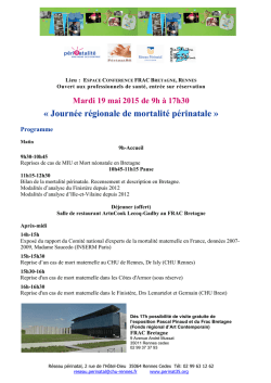 journe rgionale de mortalit prinatale 19 05 2015