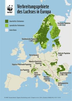 Verbreitungskarte des Luches in Europa