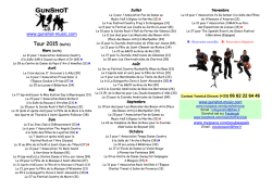 Gunshot Tour Info